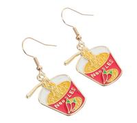 iplusmile Boucles Oreilles Nouilles Originales Couleur Vive pour Femmes Filles Accessoires Fantaisie Amusants pour Sorties Quotidiennes et Soirées à Thème