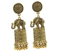 iplusmile Boucles Oreilles Pendantes Éléphant Ethniques Légères pour Femmes Style Vintage Mode Artistique Bijoux Durables pour Fêtes et Mariages