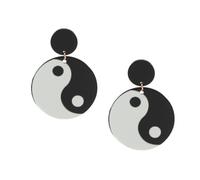 iplusmile Boucles Oreilles Tai Chi Pendantes pour Femmes Style Chic et Créatif Décoration Élégante et Polyvalente Accessoire Mode
