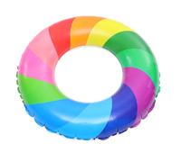 iplusmile Bouée de Natation Gonflable PVC et Portable Anneau de Piscine Sécurité pour Plage Fête Aquatique Design Arc Ciel