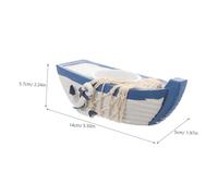 iplusmile Bougeoir Décoratif Résine Thème Océanique Porte Bougie Bateau Créatif pour Décoration Maison Centre de Table Romantique Style Méditerranéen pour et Événements