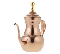 iplusmile Bouilloire à Café Acier Inoxydable avec Filtre Théière Métallique avec Anse Ergonomique Théière Maison pour Thé et Café