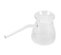 iplusmile Bouilloire Verre Résistante à Haute Température Poignée Isolante pour Chauffage Lait et Infusion Thé Usage Domestique et Professionnel