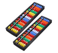 iplusmile Boulier Éducatif en Plastique 13 Rangs Coloré 2 Pièces pour Garçon Et Filles Outil d'apprentissage des Mathématiques Jouet Pédagogique Abaque Arithmétique pour École Et Maison