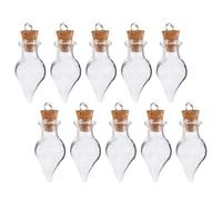 iplusmile Bouteille à Souhaits Goutte 30 Pièces en Verre avec Bouchons | Format Transparent, pour Diy, Mariage et Présentoirs, avec Liège, pour Perles, Sable et Petits Souvenirs