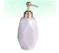 iplusmile Bouteille Céramique Blanche Mate à Pompe Pressable Distributeur de Liquide Rechargeable pour Lotion Flacon Pompe Pratique pour Maison et Boutique