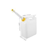 iplusmile Bouteille de Mélange Huile pour Moteurs Bidon Portable Étanche Plastique pour Tronçonneuse Tondeuse Débroussailleuse et Motoculteur