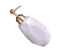 iplusmile Bouteille Distributrice de Lotion Céramique Mat Blanche Pompe Pressable pour Liquide Flacon Rechargeable pour Maison et Boutique et Facile à Nettoyer