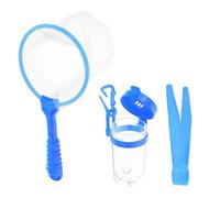 iplusmile Bouteille d'observation en Filet -Insectes loupe -Insectes pour Enfants Jouets de kit Filet -Insectes pour Les Enfants kit -Insectes Bugs Abdos Bleu