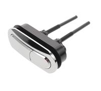 iplusmile Bouton Poussoir Double Chasse Ovale pour Réservoir Toilettes Bouton de Remplacement Abs Compatible Familles et Hôtels Design Chic et Tige Ajustable