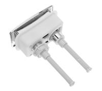 iplusmile Bouton Poussoir Double pour Réservoir de Toilettes ABS Marron | Installation sans Outil, Format, Convient aux Trous 65mm X 35mm, Restauration Rapide du Rinçage Couleur Aléatoire