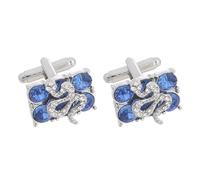 iplusmile Boutons de Durabilité Confortables en Alliage Bleu, Design Classique et Élégant Homme pour Concert et Anniversaire
