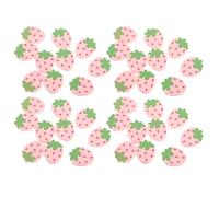 iplusmile Boutons en Bois Fraise Rose 4 Mm Épaisseur, 50 Pièces pour Couture Garçon et Filles, Boutons Créatifs DIY Vêtements, Accessoires Couture Loisirs Créatifs, Décorations Vêtements
