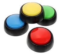iplusmile Boutons Interactifs pour Chiens 4 Pièces en Abs Lecture Sonore Plus Forte et Pression Facile, pour Dressage et Communication Canine Bureau Jeu Couleur Aléatoire