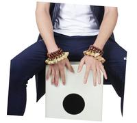 iplusmile Bracelet Cloche Poignet Coque de Noix pour Percussion Djembe Conga Musical pour Filles et Garçons Cadeau Garçon Fille Design Tribal et Fait Main