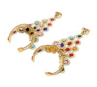 iplusmile Bracelet de Main Danse Orientale Brillant Métal Bague Main Femme Spectacle Performance Culturelle