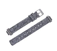 iplusmile Bracelet de Montre en Toile Compatible avec Fitbit Inspire Hr Solide Unisexe 20Mm Gris Foncé