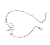 iplusmile Bracelet Femme Géométrique Alliage Cœur Battement de Cœur pour Adolescentes et Femmes Accessoire Amitié Simple et Confortable pour Cadeau Anniversaire et Graduation