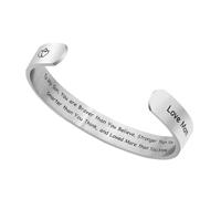 iplusmile Bracelet Homme en Acier Titane Ouvrant Gravure « Mon Fils » 10 Mm, Présent Fils, Bijou Léger et Résistant pour Usage Quotidien et Occasions Spéciales