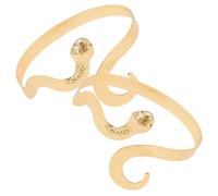 iplusmile Bracelets Manchettes Serpent Ouverts Réglables En Métal Doré, Bijoux Serpent Pour Femmes, Accessoires Mode Bras, Lot De 2 Pour Soirées Et Usage Quotidien