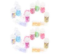 iplusmile Breloques en Verre Étoiles Paillettes 50 Pcs Mix Couleur pour Bijoux DIY Créatifs Femmes Décoration Artisanat Fête Présent Couleur Aléatoire