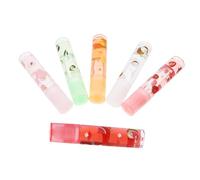 iplusmile Brillant à Lèvres Aux Fruits Hydratant 6 Pièces Set Transparent Multifruits Portable Femme Présent Hivernal