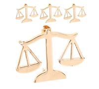 iplusmile Broche Balance Justice pour Homme Lot de 4 Broches en Métal Doré Accessoire de Costume pour Col et Revers Bijou Émaillé D’Avocat Insigne Vintage pour Veste et Paquet à Dos