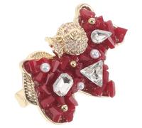 iplusmile Broche Cheval Chinoise Pierre Brillante Rouge 1 Pièce, Épingle Légère en Alliage Solide, Bijou Mode pour Vêtements, Paquet, Chapeaux, Robes - Accessoire Élégant Nouvel An 2026
