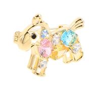 iplusmile Broche Cheval Miniature Coloré Épingle Légère Laiton pour Chapeau Manteau et Écharpe Vintage Western Zodiac Accessoire Élégant pour Femmes
