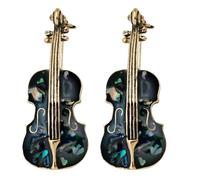 iplusmile Broche en Violoncelle Élégante en Alliage Coquille, Lot de 2 Accessoires Vestimentaires pour Femmes, Soirée et Cérémonie, Design Ton sur Ton