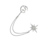 iplusmile Broche Étoile à Huit Branches en Alliage Chaîne, Broche Cerf Créative et Décorative pour Vêtements Femme, Pin's Léger et Résistant pour Paquet, Foulard, Présent Noël