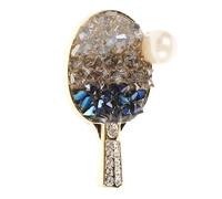 iplusmile Broche Raquette De Tennis De Table Broche En Émail Bijou Sportif Mixte Accessoire Mode Fête Style Sport Taille Unique