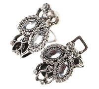 iplusmile Broche Vintage en Cristaux pour Cardigan et Pull, Clip de Serrage en Alliage Argenté, Accessoire Femme Polyvalent pour Manteau, Style Rétro, Fermeture Élégante Anti-glissement