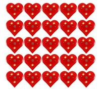 iplusmile Broches en Forme de Cœur : 20 Broches Lumineuses en Forme de Cœur à Porter Revers pour La Saint-valentin, Idéales Comme Cadeaux D'invités pour Un Mariage Ou Agrémenter