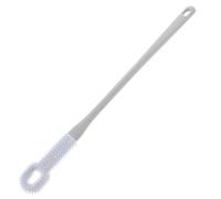 iplusmile Brosse à Orteils Silicone Souple pour Manche Long Ergonomique Nettoyeur Exfoliant pour Peaux Mortes Bleu pour Seniors