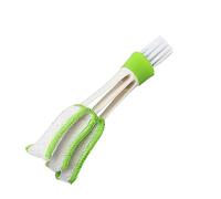 iplusmile Brosse de Nettoyage Double Tête Mini Plumeau pour Grille d'Aération de Voiture Brosse pour Climatiseur Sortie d'air Nylon Démontable pour Intérieur Auto Volets Claviers Stores