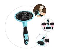 iplusmile Brosse de Toilettage pour Animaux Bleue avec Points Peigne Massage Doux Nœuds pour et Chiens Élimine Poils Morts et Saletés Efficacement