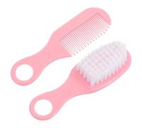 iplusmile Brosse Pour Bébé Et Peigne De Massage Doux Kit Rose Pour -né Soin Cheveux Anti-statique Matériau Sûr Usage Quotidien