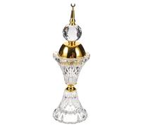 iplusmile Brûleur Cristal Décoratif Arabe avec Couvercle Amovible Diffuseur pour Salon Style Vintage Ambiance Mystérieuse pour Maison et Bureau