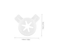 iplusmile Buse de Modélisation Réutilisable pour Machine à Glaces Accessoire Polyvalent pour Décoration et Fabrication de Glaces Compatible avec Divers Moules
