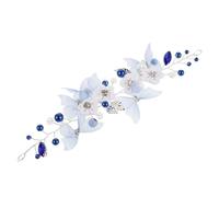 iplusmile Butterfly Bridal Hair Vine With Rhinestone Pearls Handmade Wedding Hair Piece For Brides Flexible Flower Headband For Updos And Loose Curls Elegant Hanfu Headdress And Festival