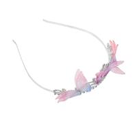 iplusmile Butterfly Princess Headband With Rhinestones Lightweight Children's Birthday Crown Sparkly Butterfly Hair Hoop For Party Carnival And Role Play