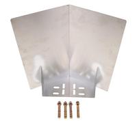 iplusmile Cache de Caméra Dôme en Acier Inoxydable Petit Format Support Mural, Housse de Pluie et Protection Solaire pour Caméra Extérieure de Sécurité CCTV, Accessoire Étanche et Résistant