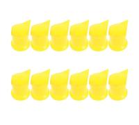 iplusmile Cache Écrou Camion Indicateur de Desserrage pour Roue, Capuchons D'écrou de Moyeu en Plastique Jaune 33mm, Lot de 24 pour Camions