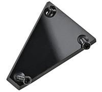 iplusmile Cache-tige de Réglage Guitare Electrique Metal en Métal Noir Léger Surface Lisse, Accessoires pour Remplacement D’anciens Truss Rods Endommagés