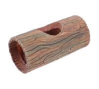 iplusmile Cachette Aquarium Résine Habitat pour Reptiles Tronc Arbre Creux Accessoire pour Gecko Léopard Grotte De Couchage pour Reptiles