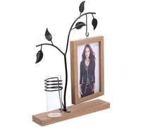 iplusmile Cadre Photo et Présent Éclairage LED en Fer Forgé Hydroponique Cadre Double Face Moderne et Créatif pour Décoration Intérieure de Pendaison de Crémaillère