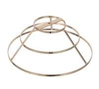 iplusmile Cadre Suspendre en Métal Doré 3 Couches 25 CM pour Luminaire DIY Cage Protectrice pour Ampoule Support Socle pour Plafonnier Intérieur Accessoire Suspendre de Chambre et