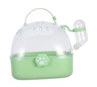 iplusmile Cage de Transport Portable pour Petits Animaux avec Bouteille Eau Cage Hamster Portable Abs Robuste pour Lapin Oiseau Hamster et Souris