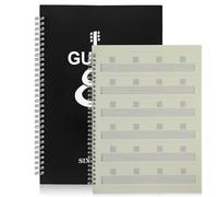 iplusmile Cahier de Musique pour Guitare A4 à Spirale 60 Pages Partitions et Notes Fournitures pour Guitaristes Débutants Carnet de Partitions de Guitare Pratique pour Entraînement et